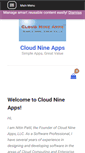 Mobile Screenshot of cloudnineapps.com